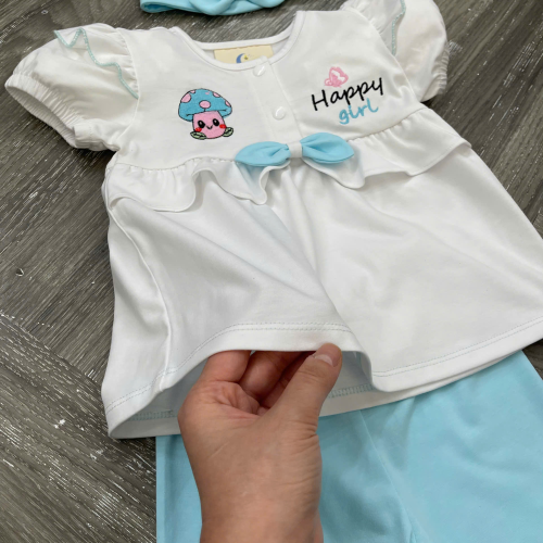 KIVIA-2026 BỘ HAPPY GIRL (Áo + Quần Legging + Băng Đô)